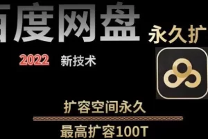 【实用精品】百度网盘无限扩容技术，外面卖399的，自用或出售都可以