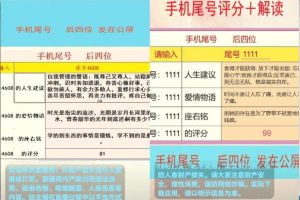 手机尾号测评项目变现玩法解析，一天几百不成问题