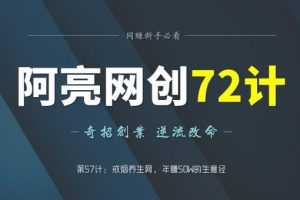 阿亮网创72计第57计：戒烟养生网，年50W的生意经