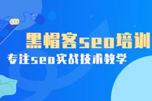 某收费培训课：黑帽客seo培训，专注seo实战技术教学！