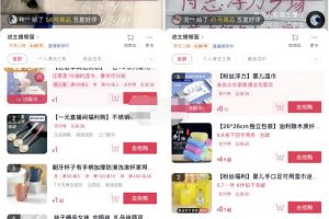 一元包邮直播带货项目，小白也能月入10000+