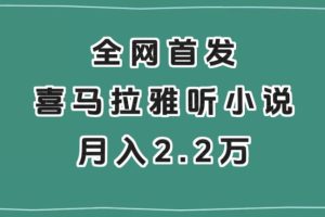 全网首发，喜马拉雅挂机听小说月入2万＋