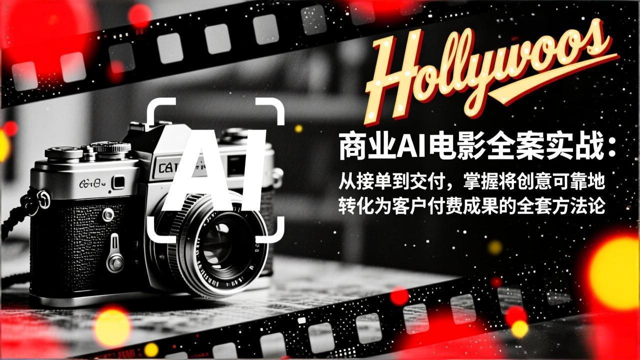 商业AI电影全案实战：从接单到交付，掌握将创意可靠地转化为客户付费成果的全套方法论