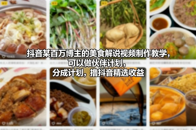 百万粉美食博主亲授：爆款视频制作与抖音变现全攻略