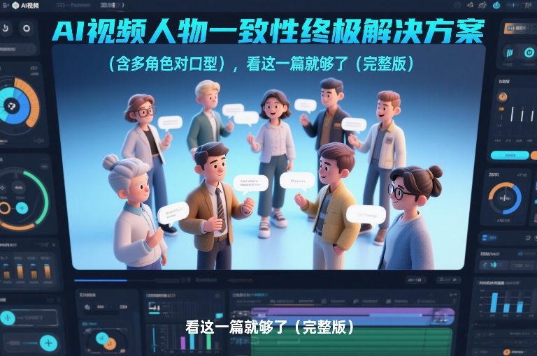 AI视频角色一致性终极指南：多角色口型同步，一篇全掌握