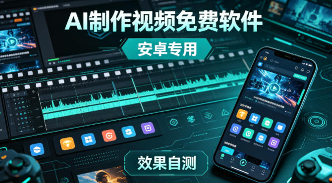 AI制作视频免费软件，安卓软件，效果自测