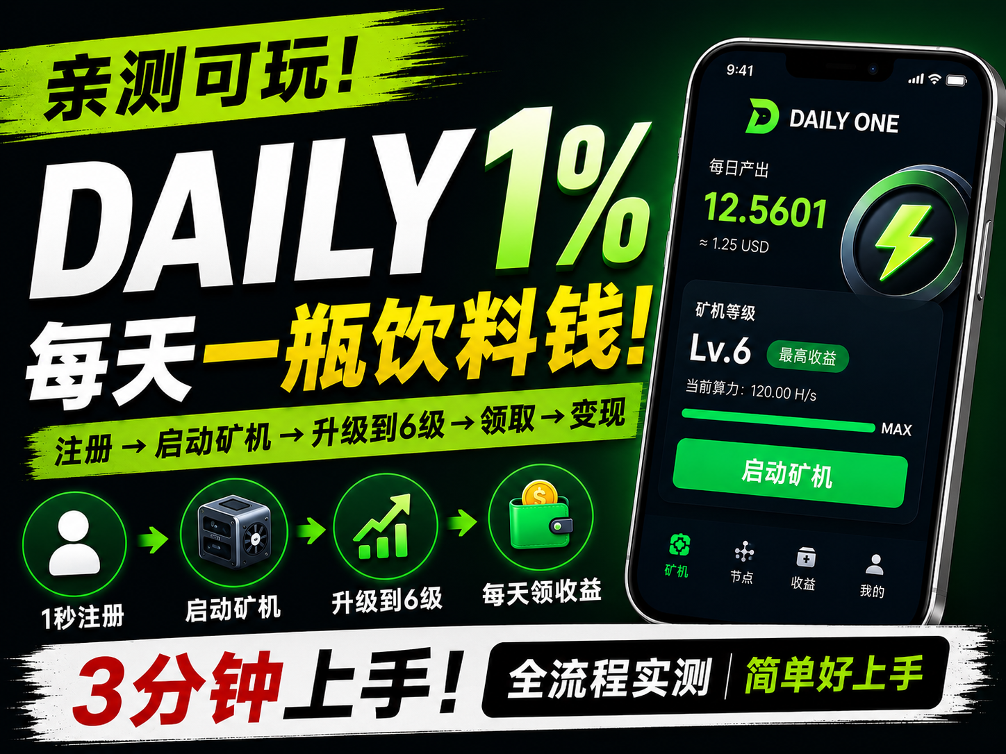 【卡密项目】外面收费3888的daily1%挂机撸金下面，单号单日6+，一键批量挂机 【协议脚本+使用教程】
