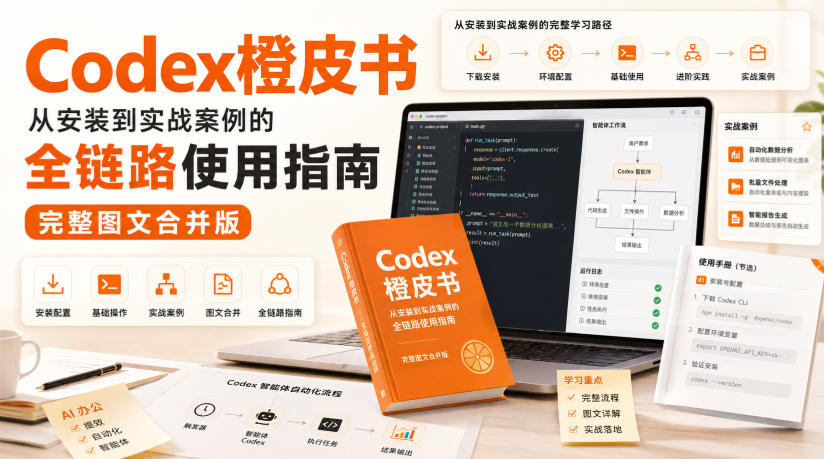 Codex橙皮书，从安装到实战案例的全链路使用指南，完整图文合并版