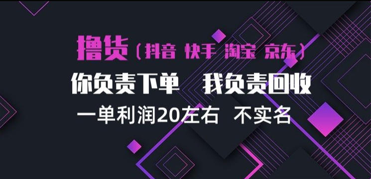 抖音淘宝快手买手项目,一单利润20左右,单号每天下三单,可矩阵